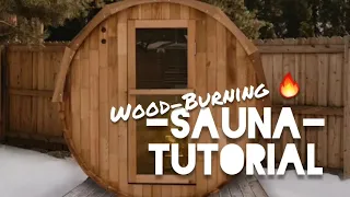 Wood Burning Sauna Tutorial - Lighting & Safety Instructions