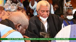 Visite de Serigne Abdou Karim MBACKÉ aux chantiers des Baye Fall à Mbacké