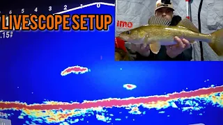 GARMIN LIVESCOPE SETUP! | Pole/ Shuttle/ Settings ( Ice Fishing For Walleye)