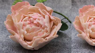 How to make an easy sugar peony || fondant flower 2023