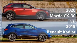 2020 Mazda CX-30 vs 2019 Renault Kadjar (technical comparison)