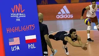 USA vs. POLAND -  Highlights Men | Week 1 | Volleyball Nations League 2019