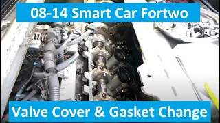 DIY Smart Car ForTwo Valve Cover Gasket and Spark Plug Seal Replacement