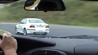 60p remastered 🏁 Sabine BMW M5 E39 on the Nürburgring followed by Porsche 996 GT3 in 60 fps using AI