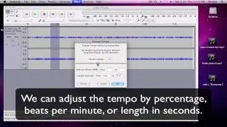 Audacity Tutorial - Changing Tempo Without Changing Pitch