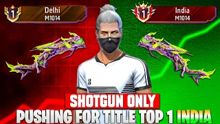 Pushing Top 1 In Shotgun M1014 | Free Fire Solo Rank Pushing With Tips And Tricks | Ep-2