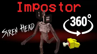If Siren Head was the Impostor Part 2 🚀 Among Us Minecraft 360°