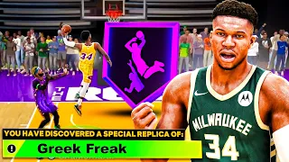 This GIANNIS ANTETOKOUNMPO BUILD is TERRORIZING REC PLAYERS in NBA 2K24! CRAZY CONTACT DUNKS