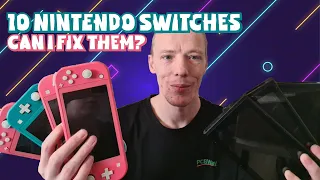 I Bought 10 Broken Nintendo Switches... How Many Can I Fix?