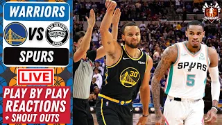 Golden State Warriors Vs San Antonio Spurs | NBA Live Reactions And Play By Play Scoreboard 2022