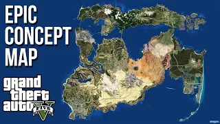 Amazing GTA Concept Map Featuring Every Past GTA Map! Vice City, Las Venturas,  Liberty City & More!