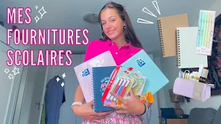 Mes FOURNITURES SCOLAIRES 2022 + mon organisation * Back to school