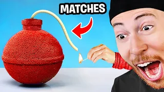 INSANE 100,000 Matches Crafts and Experiments