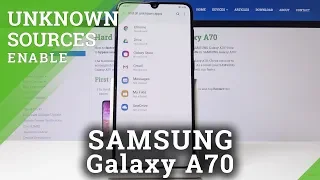 How to Enable Unknown Sources in SAMSUNG Galaxy A70 - Allow App Installation