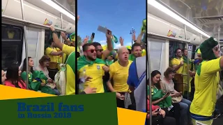 Brazil v Costarica - 2018 FIFA World Cup Russia Brazil fans highlights