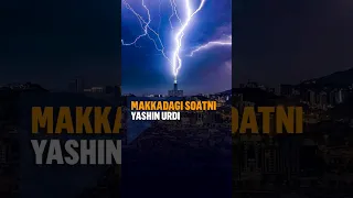 Makkadagi eng baland soatli minorani yashin urgani tasvirlari tarqaldi