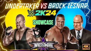 WWE 2K24 Showcase Undertaker vs Brock Lesnar [4K60FPS] #wwe2k24 #gaming #gameplaywalkthrough