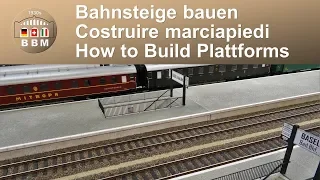 B.B.M.1930s: Bahnsteige bauen / Costruire marciapiedi / How to build plattforms