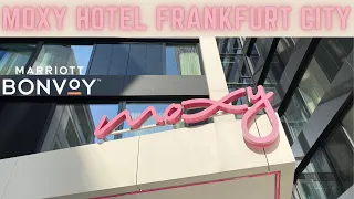 MOXY FRANKFURT HOTEL | GREAT CITY HOTEL 2021 | Full room tour and breakfast.