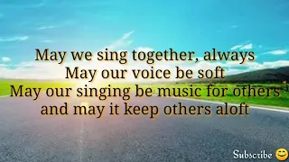 Sing Gently - Eric Whitacre (Virtual Choir 6) Lyrics Video