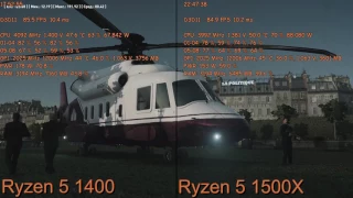 Ryzen 5 1400 vs Ryzen 5 1500X in Games