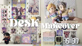 🎀 desk makeover: ikea haul, anime decor, pinterest-inspired, genshin keychains & cute art prints