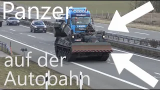 4K | Panzer auf der Autobahn ! Sieht man nicht jeden Tag 🙂