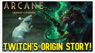 Arcane League of Legends: TWITCH EASTER EGG & ORIGIN STORY!