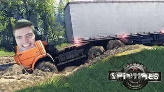 ATOLEI o MAIOR CAMINHÃO!!! FOI TENSO - SpinTires #02