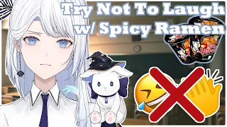 【Try Not To Laugh】1 🤣👏 = 1 Bite Spicy Ramen 🔥【Jin尋 Channel】| EN Vtuber