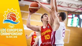 Latvia v Spain - Full Game - FIBA U20 European Championship 2019