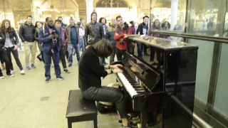 Metallica - Master of Puppets | Vkgoeswild cover - Elton John's piano - St. Pancras Station - London