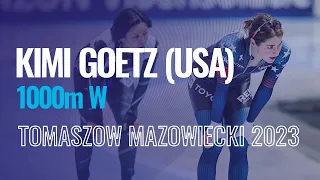 Kimi GOETZ (USA) | Winner | 1000m W | Tomaszow Mazowiecki | #SpeedSkating