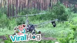 Homemade Helicopter Has Trouble Taking Off || ViralHog