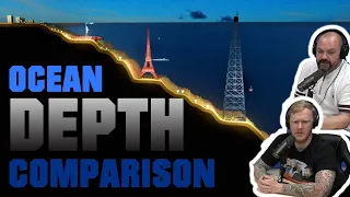 Ocean DEPTH Comparison (3D Animation) REACTION!! | OFFICE BLOKES REACT!!