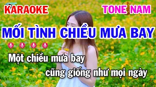 Karaoke Mối Tình Chiều Mưa Bay Tone Nam || Nhạc Trẻ Xưa 8x 9x