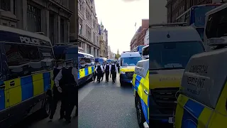 Hundreds of cops deploy to stop climate activists #london #juststopoil #protest #police #shorts