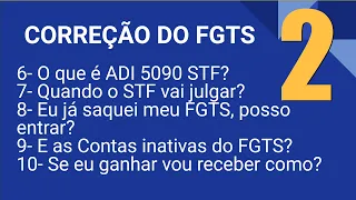 REVISÃO DO FGTS REVISÃO DO FGTS ADI 5090 STF #fgts #correçãodofgts #revisãodofgts