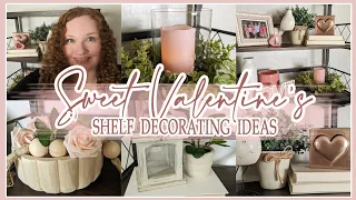 💓 COZY VALENTINES DECORATE WITH ME 2024│SIMPLE VALENTINES DECORATING IDEAS│VALENTINES SHELF DECOR