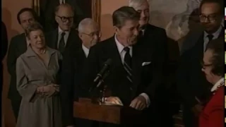 President Reagan’s Presentation of the Congressional Gold Medal to Roy Wilkins on January 16, 1986