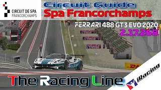 iRacing |  Ferrari Challenge 488 GT3 EVO | Circuit Guide - SPA GP - 2.17.268 - Week 6