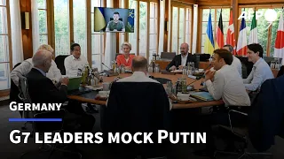 G7 leaders mock Putin in jokes about stripping off | AFP