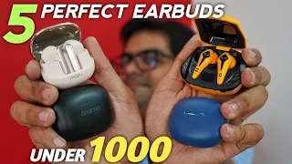 5 Best Earbuds Under 1000 in India 2024 (Top Picks) ⚡⚡ Top 5 TWS Under 1000 ⚡⚡