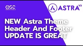 NEW Astra Theme Header And Footer Update 2021