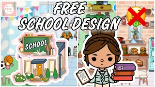 FREE SCHOOL DESIGN 📚✏️ TOCA LIFE WORLD 🌎