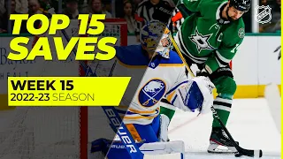 The Best Saves from Week 15 | Anderson, Lyon, Vanecek | 2022-23 NHL Season