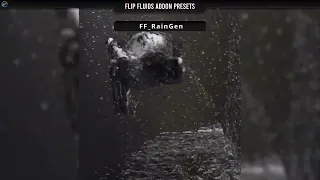 FLIP Fluids Addon for Blender - PRESETS - Rain Generator 🌧️