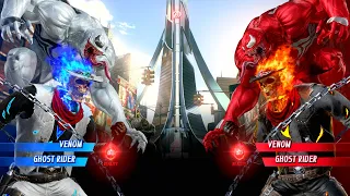 Venom & Ghost Rider vs Venom & Ghost Rider (Very Hard) - Marvel vs Capcom | 4K Gameplay