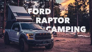 First Time Ford Raptor Camping | Go Fast Platform Camper