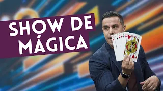 Ricardo Madureira faz mágica com auditório e impressiona Faustão